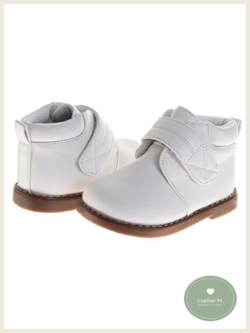 Josmo Baby Strap Boots Faux Leather Non-Slip First Walking Shoes